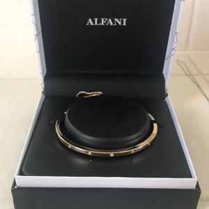 Pave gold slider bracelet with stones